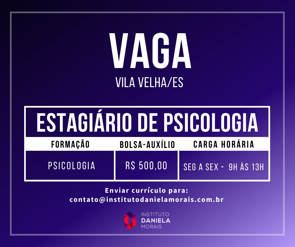 ESTAGIÁRIO DE PSICOLOGIA – VILA VELHA/ES
